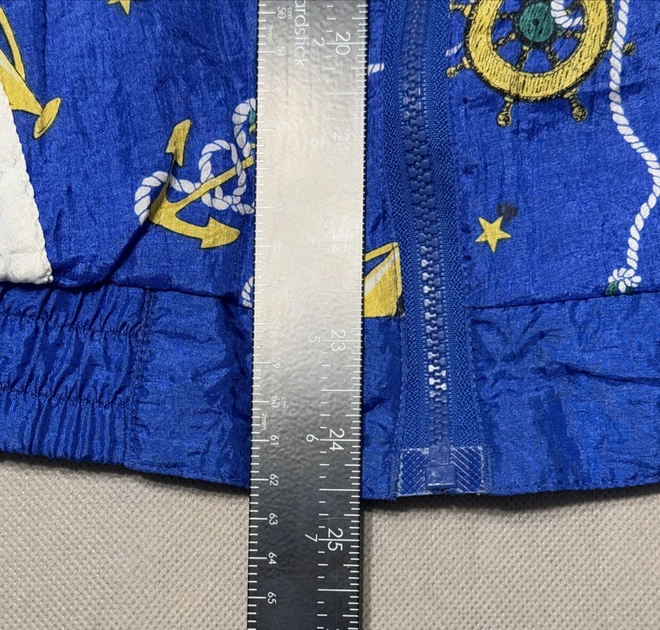 Chaqueta cortavientos náutica vintage años 90 Active Exposure S vela retro Foto 3 de 4