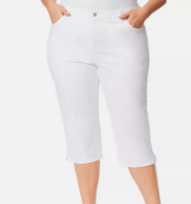 Gloria Vanderbilt Womens Amanda Capri PANTS WHITE 6 NWOT