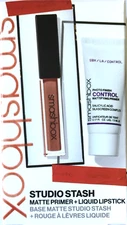 Smashbox Studio Stash Matte Primer & Liquid Lipstick, in Stepping Out, Mini Set