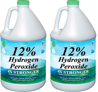 #ad #ad Nature#x27;s Freedom 12% Food Grade Hydrogen Peroxide All Purpose Cleaner 2 Gallons $48.87