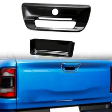 for Ram 1500 TRX 2021-2024 Black Rear Tailgate Tail Door Handle Cover Trim 2pcs