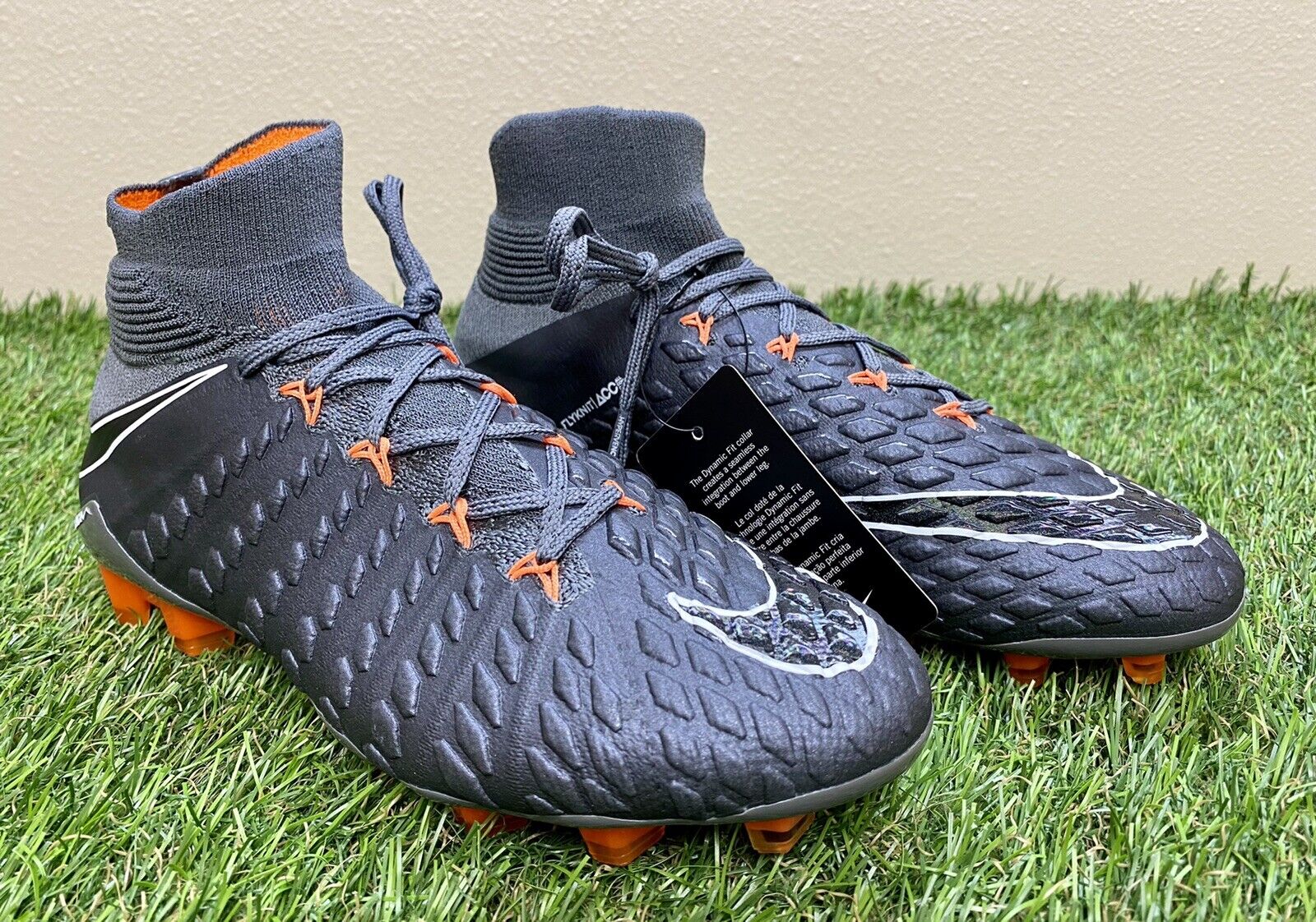 Nike Hypervenom Phantom 3 Elite DF FG Grey Soccer AH7270-081 Size 6 / 7.5W | eBay