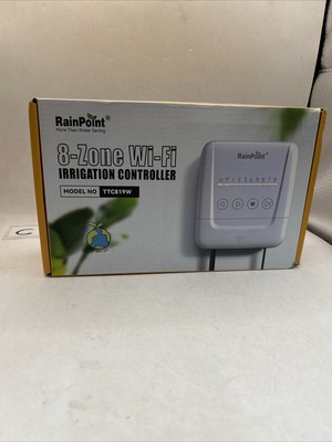 RAINPOINT 8 Zone Smart WiFi Sprinkler Controller Local Weather Based - NEW