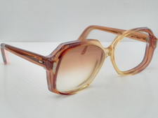 Vintage AO Safety Brown Oval Horn-Rimmed Sunglasses USA FRAMES ONLY