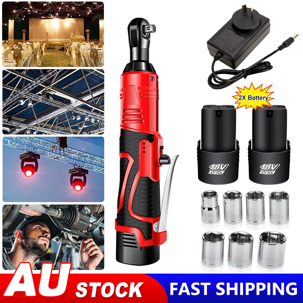 Electric Cordless Ratchet Driver Brushless Impact Wrench 100NM 18V