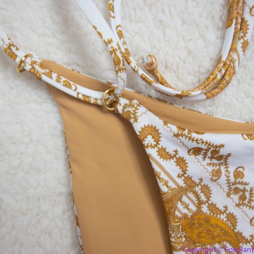 NEW Kya free people ADELLE BOTTOM - (PAISLEY/SAND), M - Picture 14 of 23