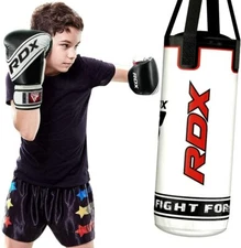 Punching Boxing Bag by RDX, Heavy Bag, Boxing Gloves, Workout Fitness Training
