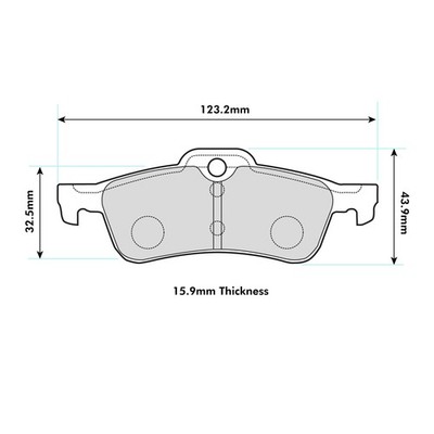 PBS Bremsen ProTrack Motorsport Bremsbeläge hinten - Mini R50/R53 Cooper