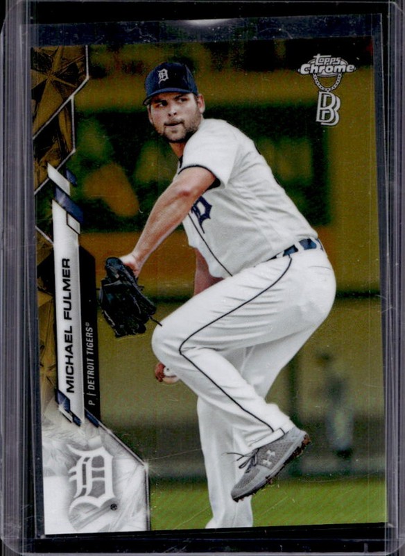 2020 Topps Chrome Ben Baller Edition Michael Fulmer Gold Refractor #/50 Tigers
