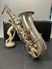 Early Vtg 1914 Bruno Perfection Conn Stencil Sax P19931 pat 1914 III9954 L pitch