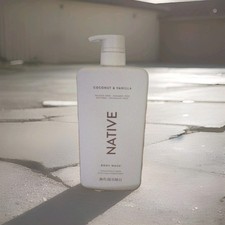 Native Body Wash Coconut  Vanilla 36 fl oz Pump Bottle Sulfate/Paraben Free