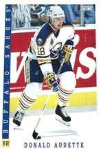 1993-94 Score - Donald Audette #77 American Buffalo Sabres