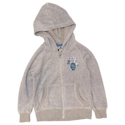 Papagino, Kapuzenpullover, Größe: 98/104, Grau, Baumwolle/Polyester, Print #ls2
