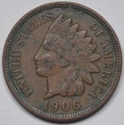 1906 1C Indian Head Cent Full Liberty! Ships Free! #408
