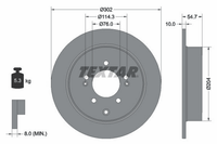 2X Bremsscheibe Hinterachse FüR Hyundai Kia Tucson Kasten/Suv Sportage Iv Van