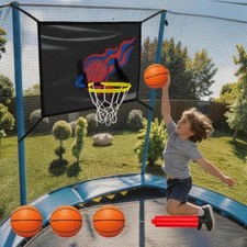 Trampoline Basketball Hoop, Trampoline Accessories Fit 8 10 12 14 15 16FT