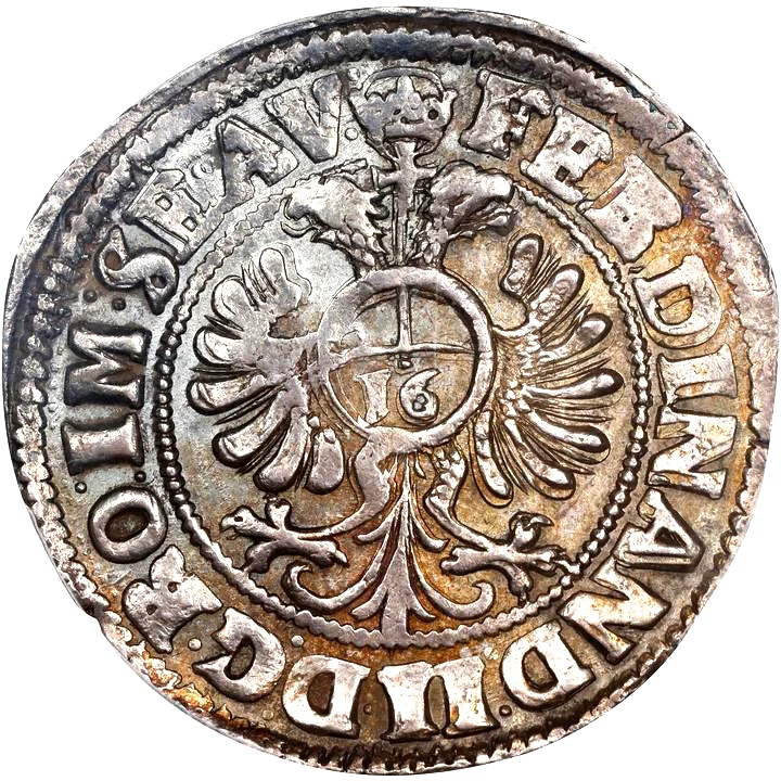 1620 German States Lubeck 1/2 Taler 16 Schilling PCGS AU 58 KM-52. Rare Germany - Image 3 of 4