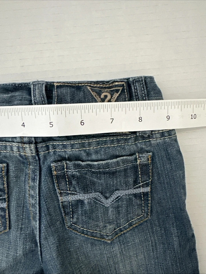 Pantalones de mezclilla Guess Los Angeles 12M azules elásticos para niños pequeños Foto 4 de 4