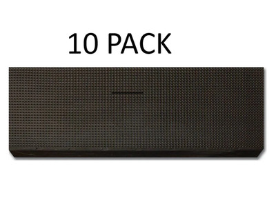 10 Pack Stepguard Multy Home 9'' x 24'' Rubber Stair Tread Mats Grid Black