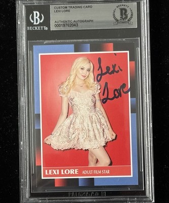 Lexi Lore Signed Custom Trading Card BAS Beckett COA Autograph