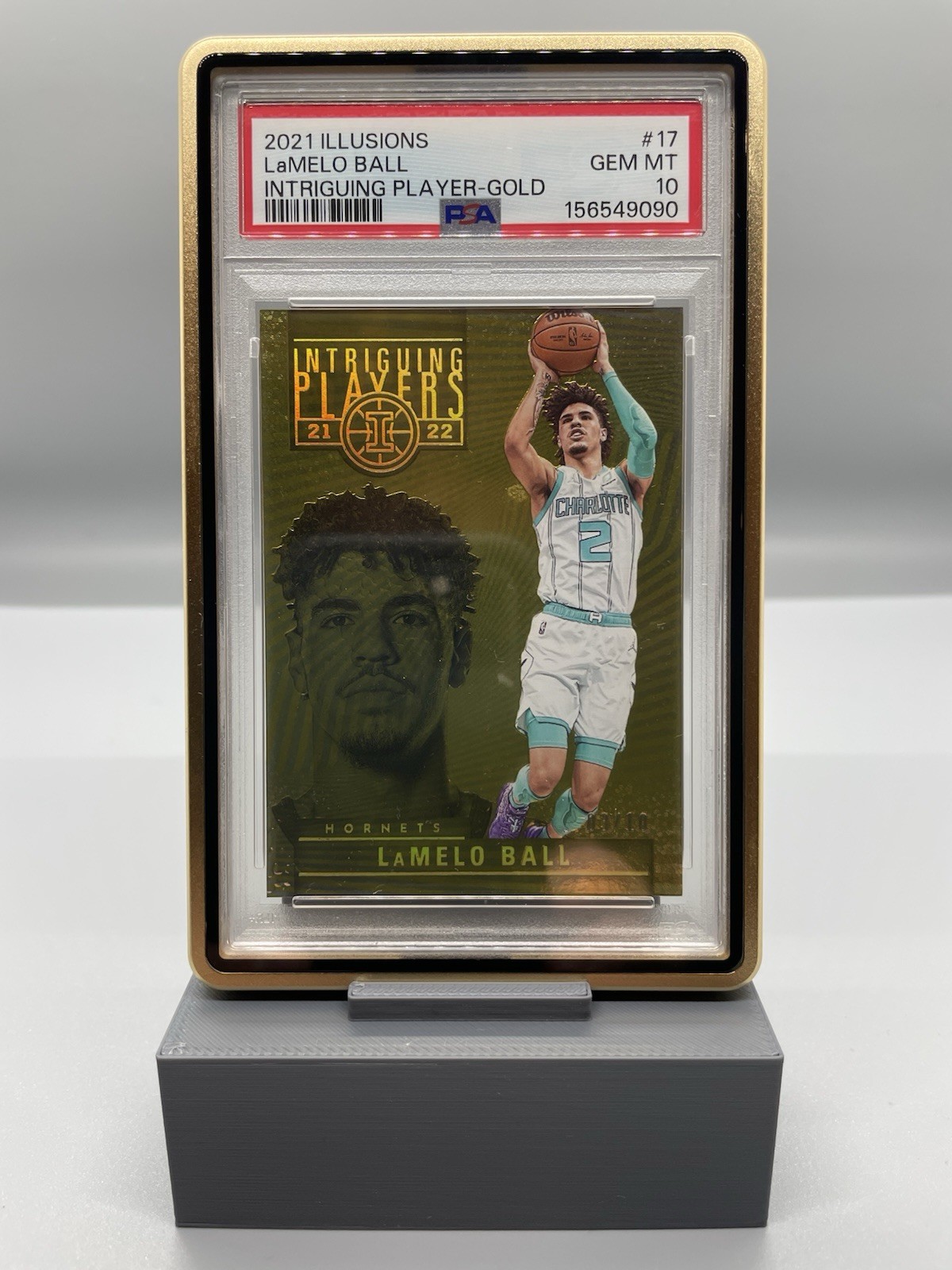 LaMelo Ball GOLD * 3/10 * 2021 Illusions Intriguing Players PSA 10!!! MINT!!!