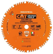 CMT 215.060.12 Industrial Combination Saw Blade, 12-Inch x 60 Teeth 4ATB+1TCG...