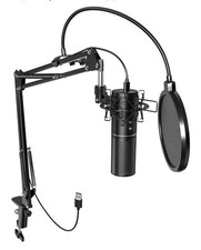 TONOR USB Podcast Microphone, Gaming PC Studio Streaming Mic Kit for Gamer, Reco