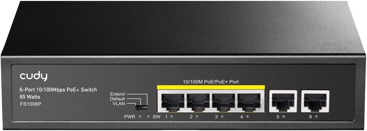 Switch PoE CUDY FS1006P 4 porte - Immagine 6