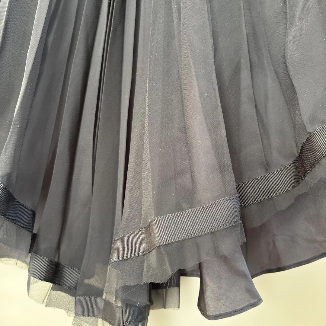 sacai dress back pleat glitter gray size 1 View 6