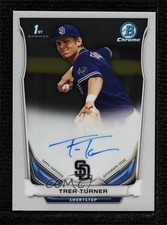 2014 Bowman Draft Chrome Draft Pick Trea Turner #BCA-TT Auto 05pr