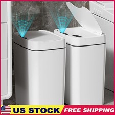Motion Sensor Trash Can Touchless Waterproof Odor Seal Bathroom Kitchen New