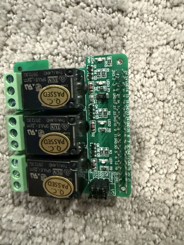 Raspberry Pi 5, 4B/3B+/3B/2B Compatible 3-Channel Relay Hat Board