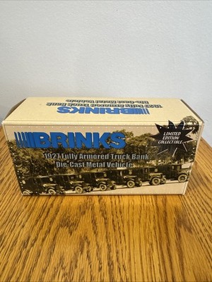 RARE ERTL Collectibles Brinks, 1927 Armored Truck, Bank, Die cast Metal NOS
