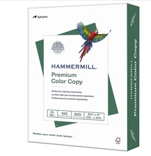 Hammermill Premium Color Copy Paper,32 lb,8.5x11, 1 Ream(500 Sheets),100 Bright