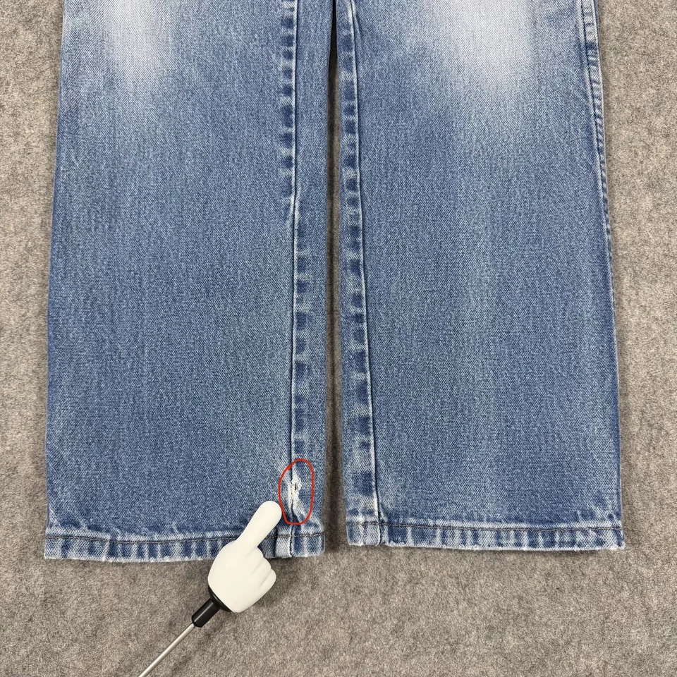 Pantalones de mezclilla Wrangler Vintage 936 vaqueros occidentales para hombre 33x32 (W33xL30 real) azul Foto 2 de 4