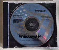 Microsoft Windows 98 Upgrade Second Edition PC CD ROM Disc Vtg *No Product Key*
