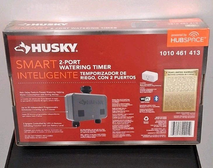  TEMPORIZADOR DE REGA ALIMENTADO POR HUSKY SMART 2 PORTAS HUBSPACE 1010 461 413   - Imagem 2 de 2