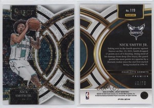 2023 Panini Select Premier Level White Disco Prizm /75 Nick Smith Jr Rookie RC