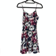 Ann Taylor LOFT Dress Women's Sz 2 Cami Sleeveless Spaghettis Straps Multicolor