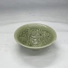 P0774b: Chinese celadon porcelain small bowl with appropriate engraved pattern