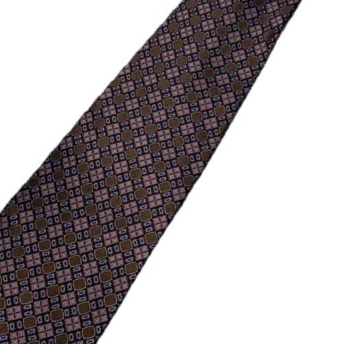 Stefano Ricci Pure Silk Purple Tie Geometric Pattern Made in Italy image 9