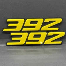 392 Multicolor 3D Acrylic Emblems – Muscle Car Engine Fender Badge Set