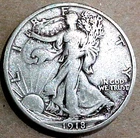 1918-S WALKING LIBERTY HALF DOLLAR ............MIN. BID .01 & NO RESERVE!
