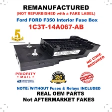 ✔ REBUILT ✔  1C3T-14A067-AB 2001 FORD F350 SUPER DUTY INTERIOR CABIN FUSE BOX