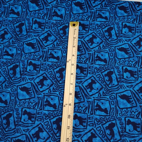 Springs Vintage Disney Lion King SImba Cotton Fabric 45x4yds Blue Tribal 9297 - Bild 4 von 10