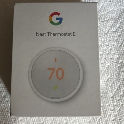 Google Nest Thermostat Smart Wi-Fi Programmable App/Touch Control White Sealed
