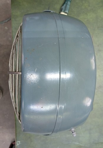 Vintage Mid Century Modern Dominion blau/grau Schreibtischventilator - getestet funktioniert einwandfrei - Bild 2 von 7