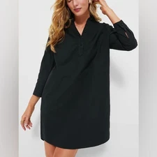 NWT Pomander Place x Tuckernuck Black Polly Shirt Dress Cotton Size XL
