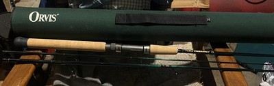 Orvis Trident TL - Travel 7  3pc Spinning Rod wt. 3/4-1 3/4 12-20 line wt - NEW