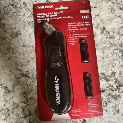 #ad Husky Digital Tire Pressure Gauge with LED Light for Cars $15.00